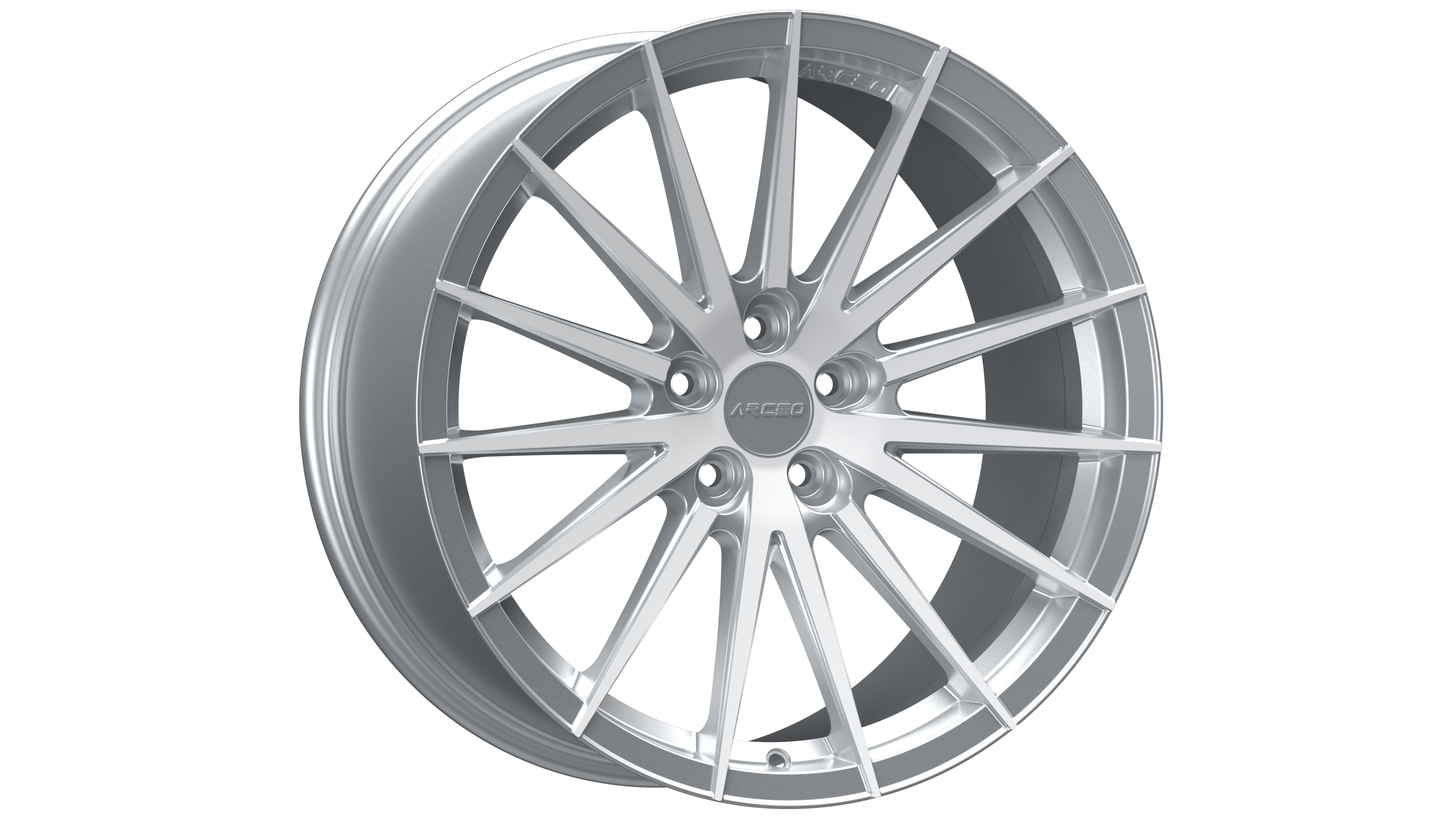 Set Jante Arceo Lisbon 18" 5X108 - Silver Diamond