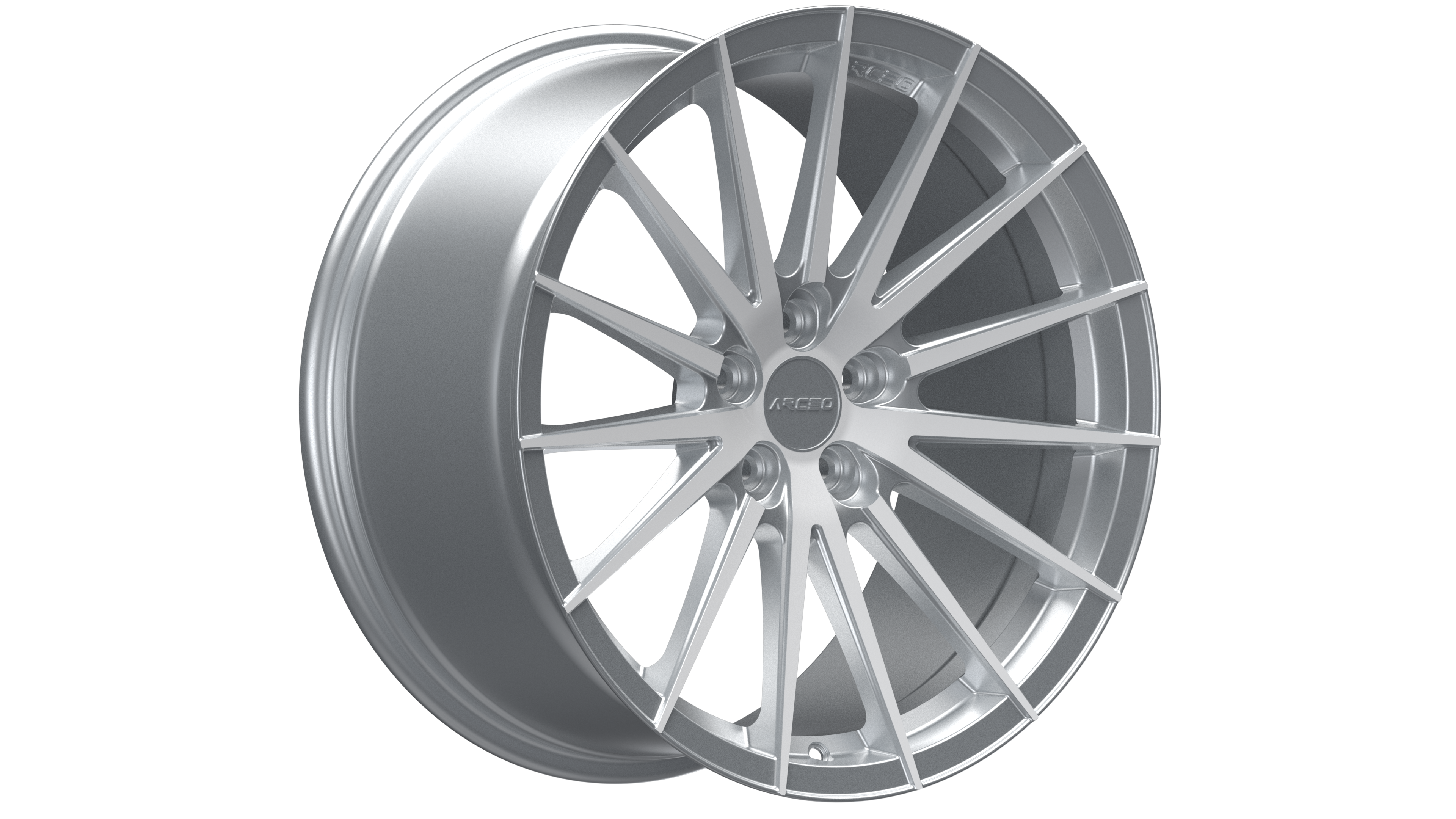 Set Jante Arceo Lisbon 18" 5X108 - Silver Diamond