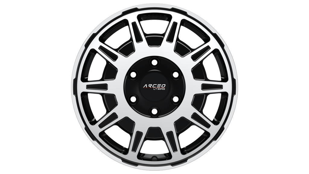 Set Jante Arceo LT1 16" 5X160 - Black Diamond
