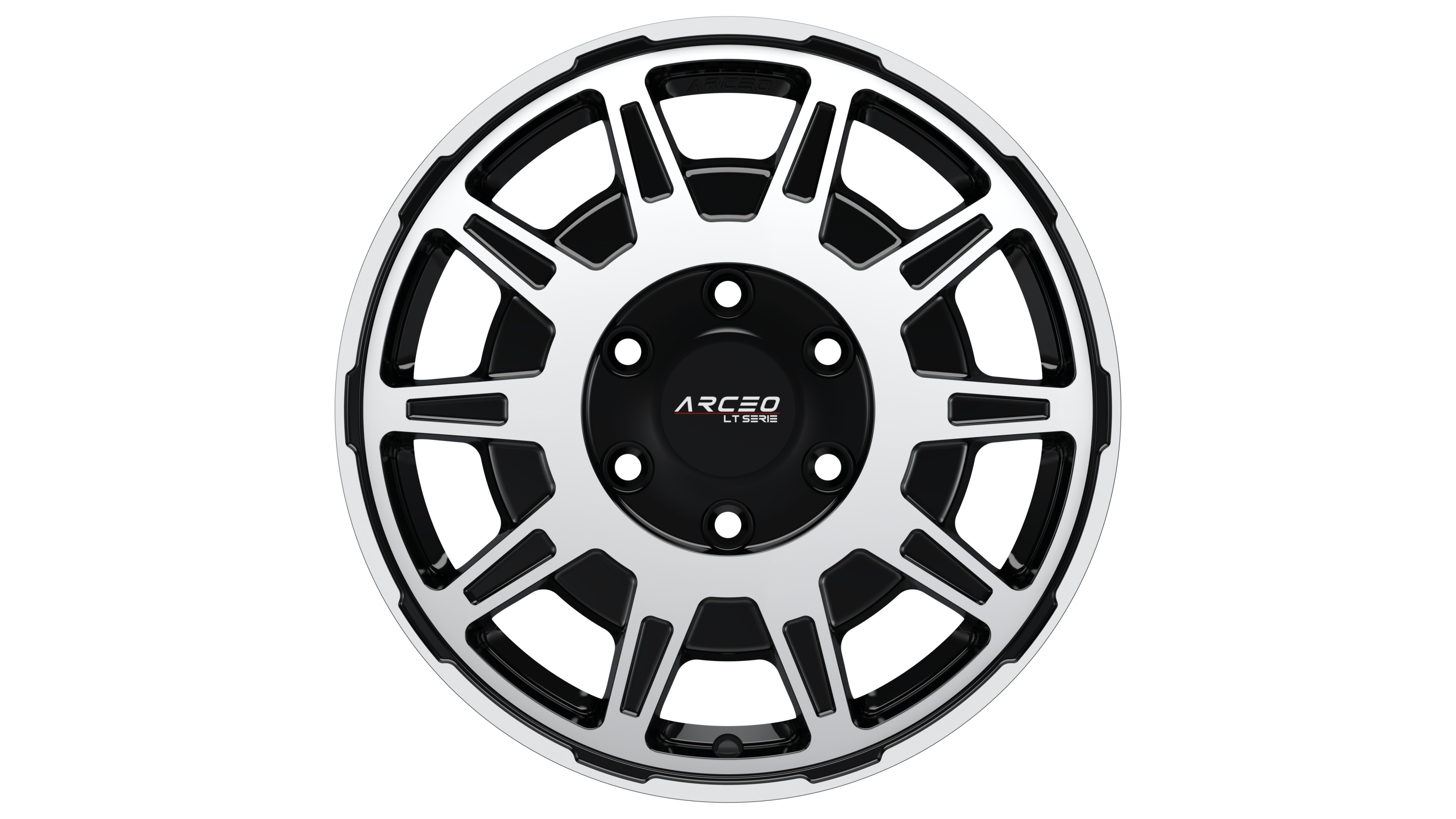 Set Jante Arceo LT1 16" 5X130 - Black Diamond