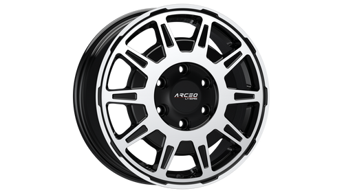 Set Jante Arceo LT1 16" 5X130 - Black Diamond