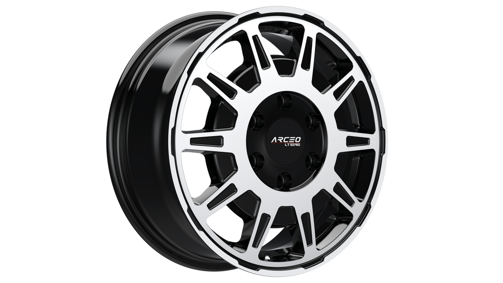 Set Jante Arceo LT1 16" 5X160 - Black Diamond
