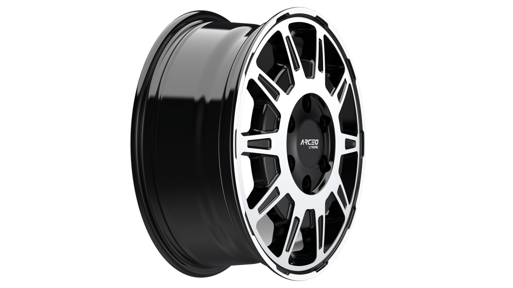 Set Jante Arceo LT1 16" 5X160 - Black Diamond