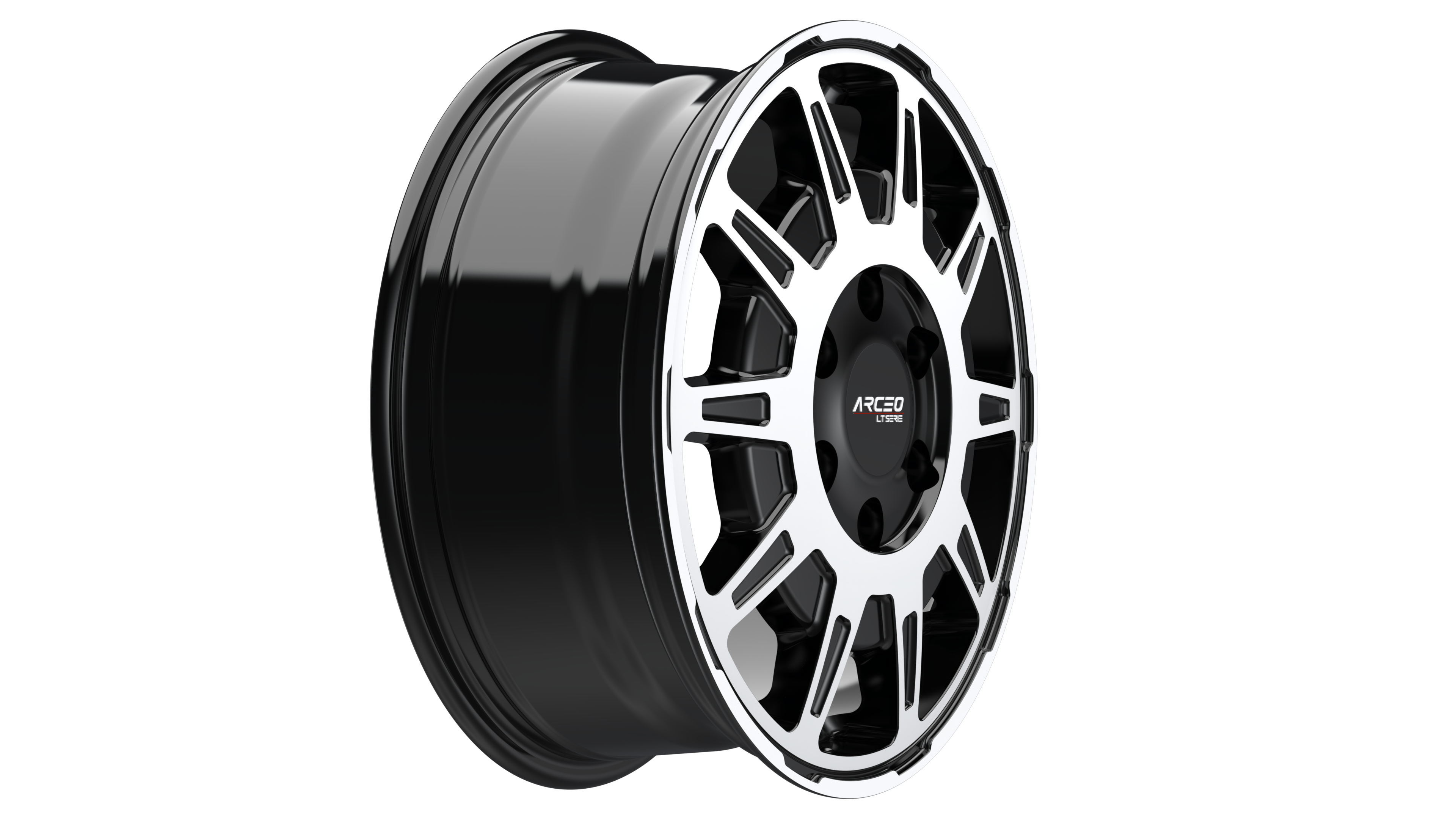 Set Jante Arceo LT1 16" 5X160 - Black Diamond