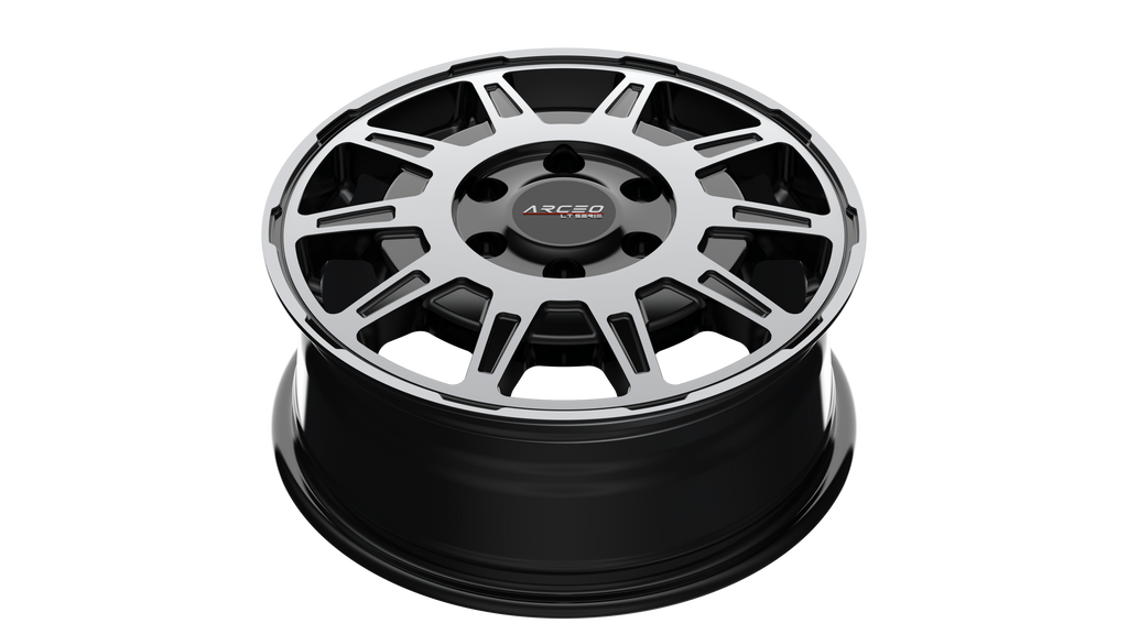 Set Jante Arceo LT1 16" 5X160 - Black Diamond