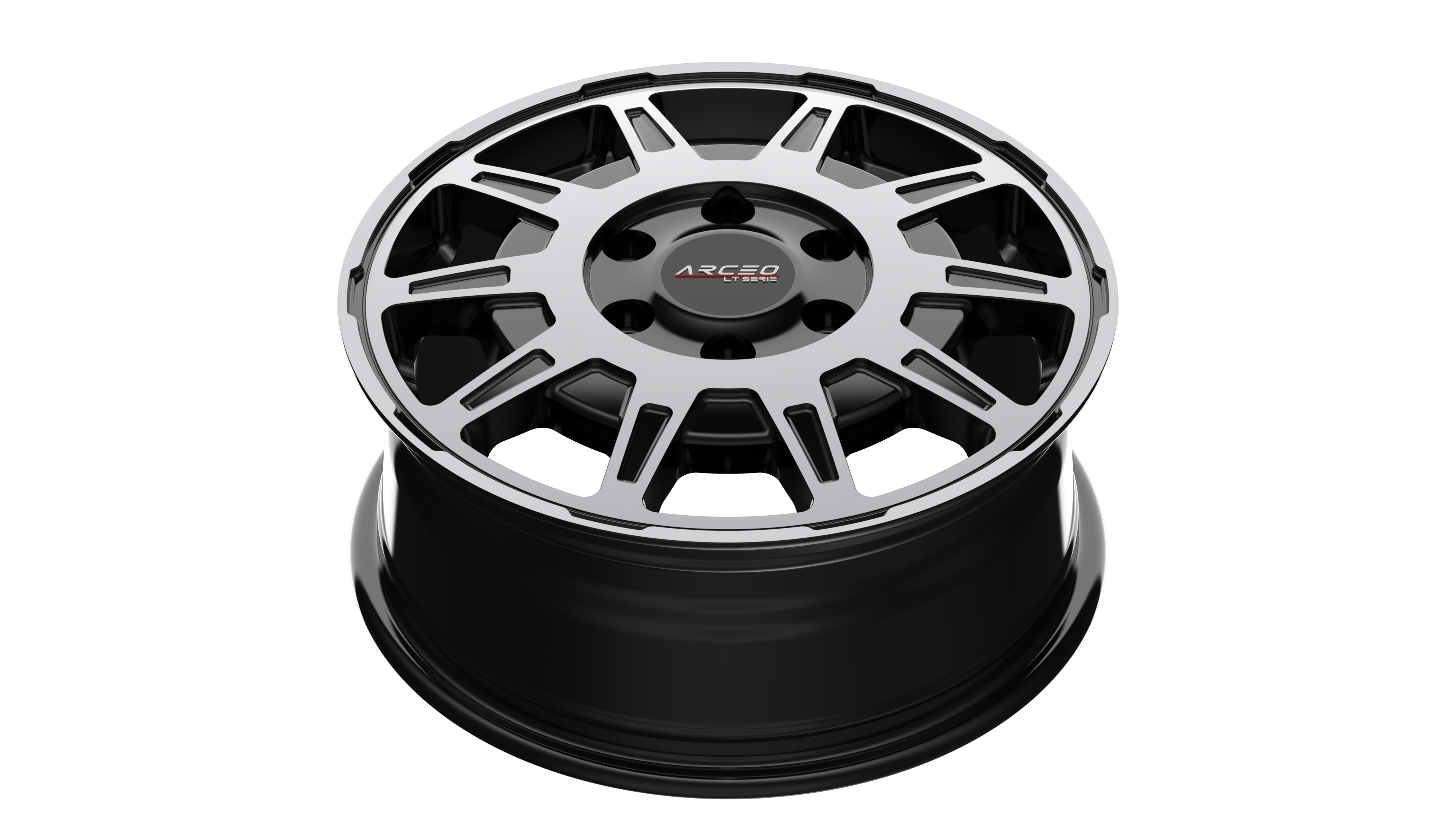 Set Jante Arceo LT1 16" 5X160 - Black Diamond