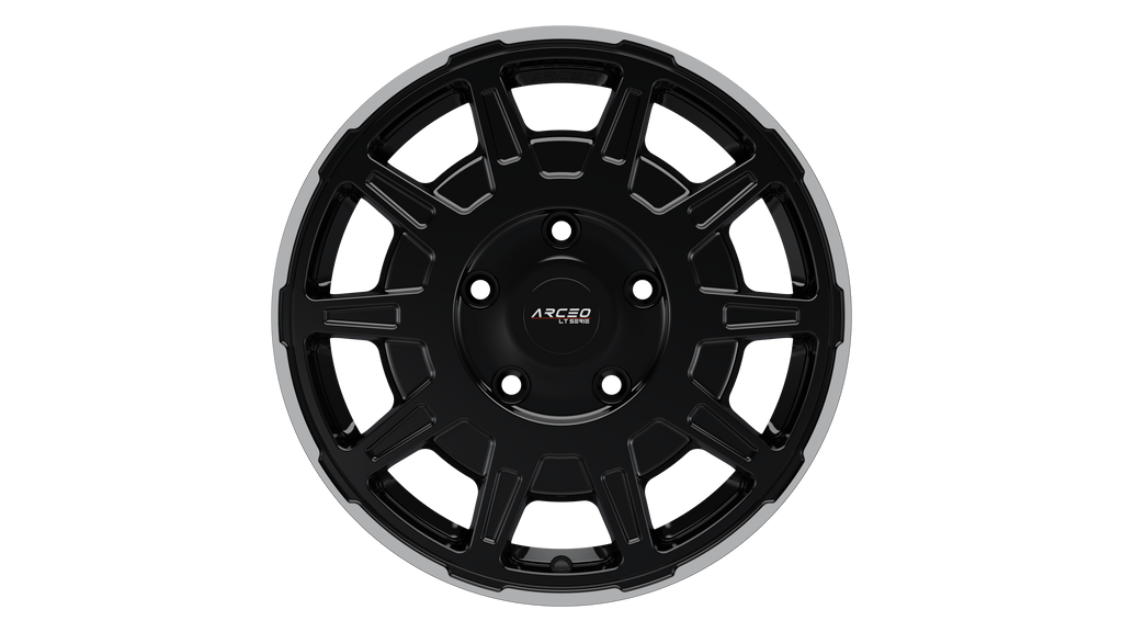 Set Jante Arceo LT1 16" 5X160 - Black Lip Diamond