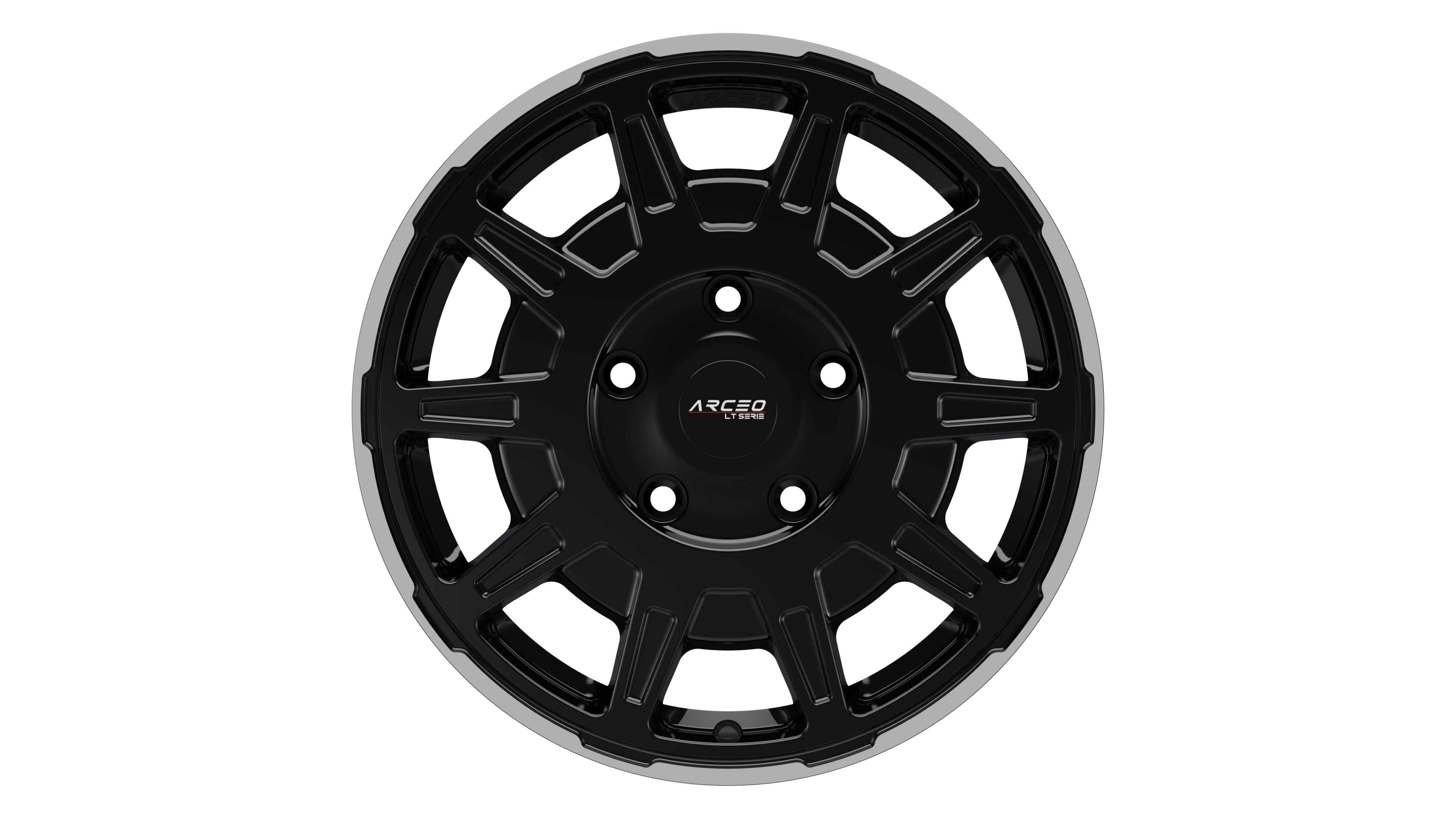 Set Jante Arceo LT1 16" 5X160 - Black Lip Diamond