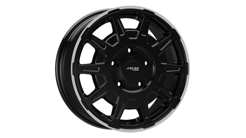 Set Jante Arceo LT1 16" 5X160 - Black Lip Diamond