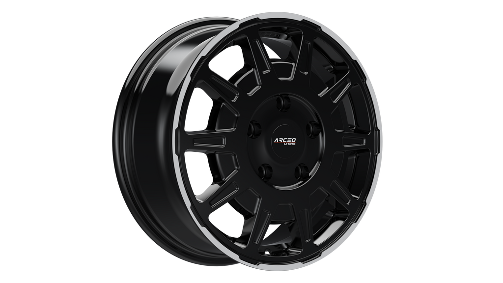 Set Jante Arceo LT1 16" 5X160 - Black Lip Diamond