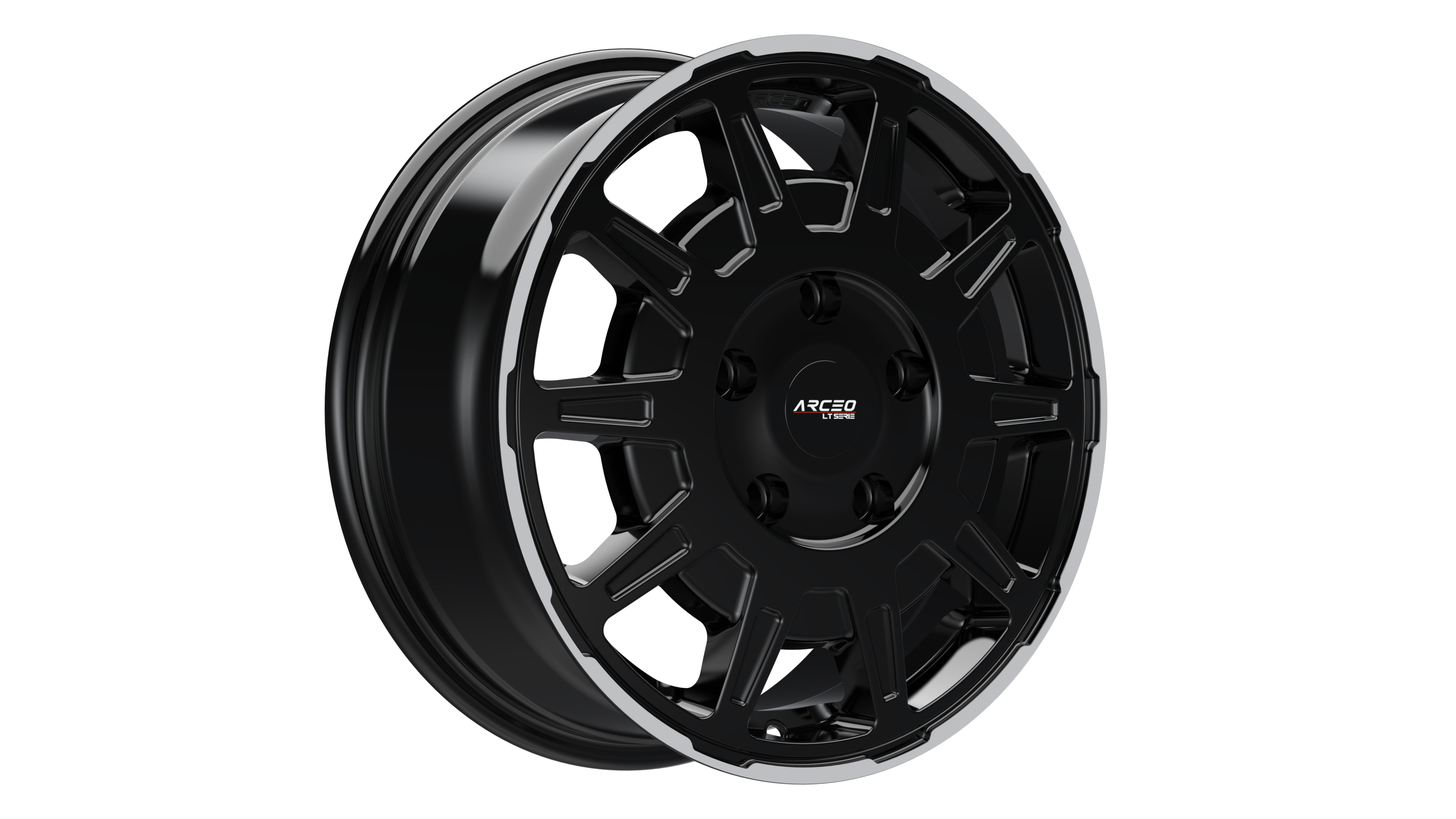 Set Jante Arceo LT1 16" 5X160 - Black Lip Diamond