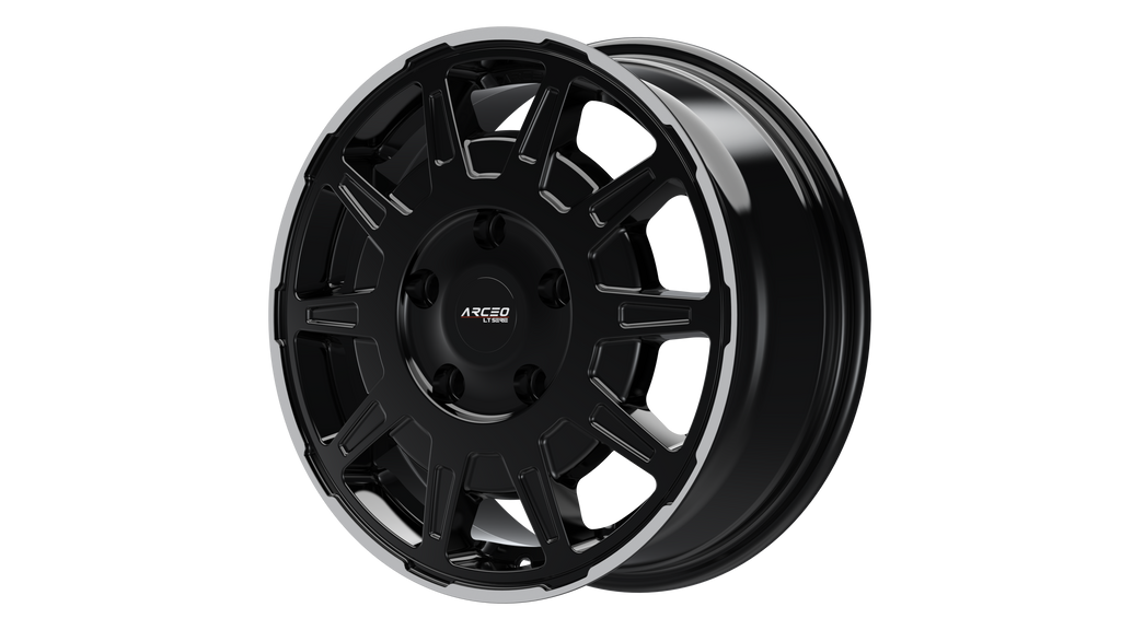 Set Jante Arceo LT1 16" 5X160 - Black Lip Diamond
