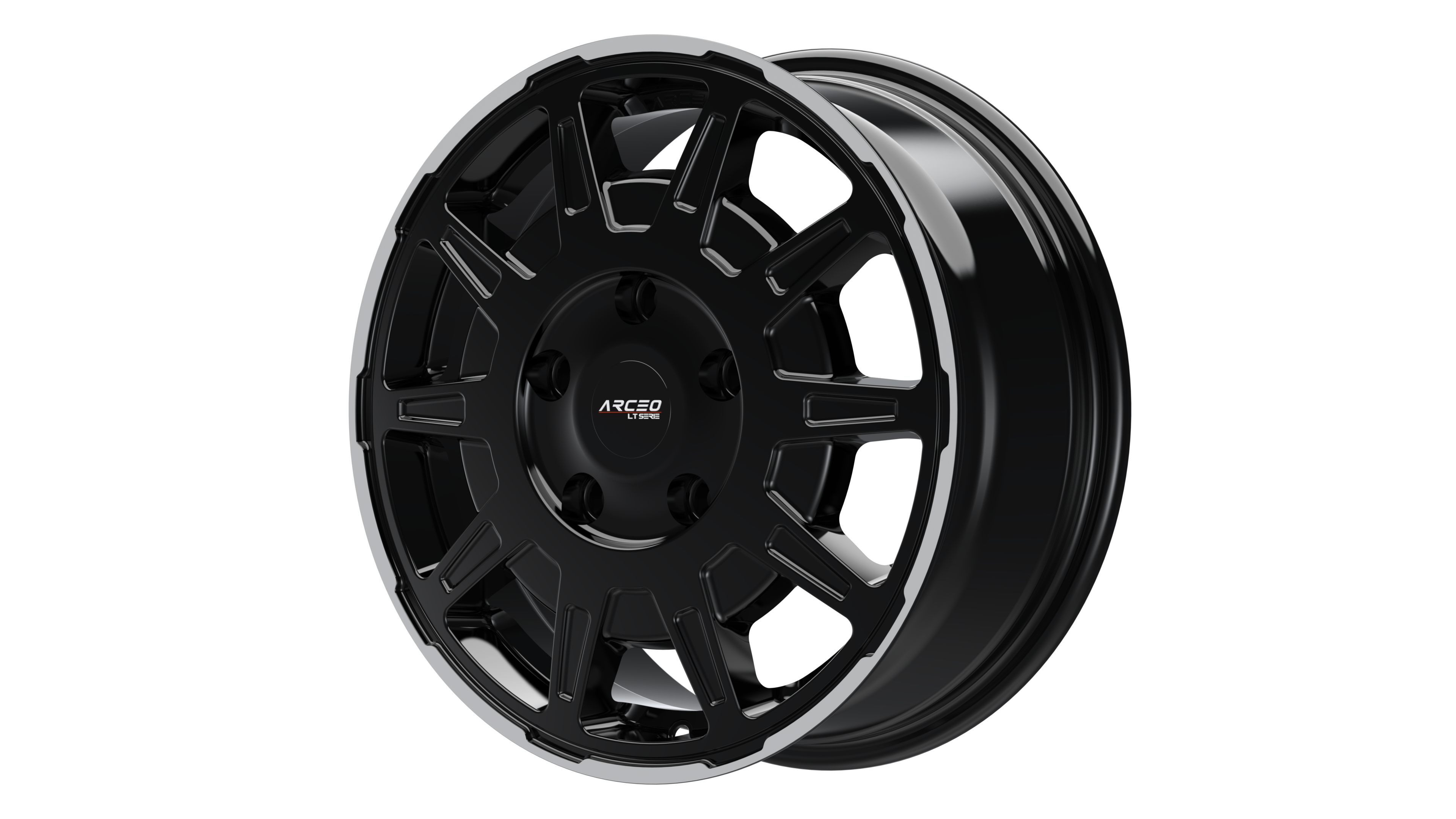 Set Jante Arceo LT1 16" 5X160 - Black Lip Diamond