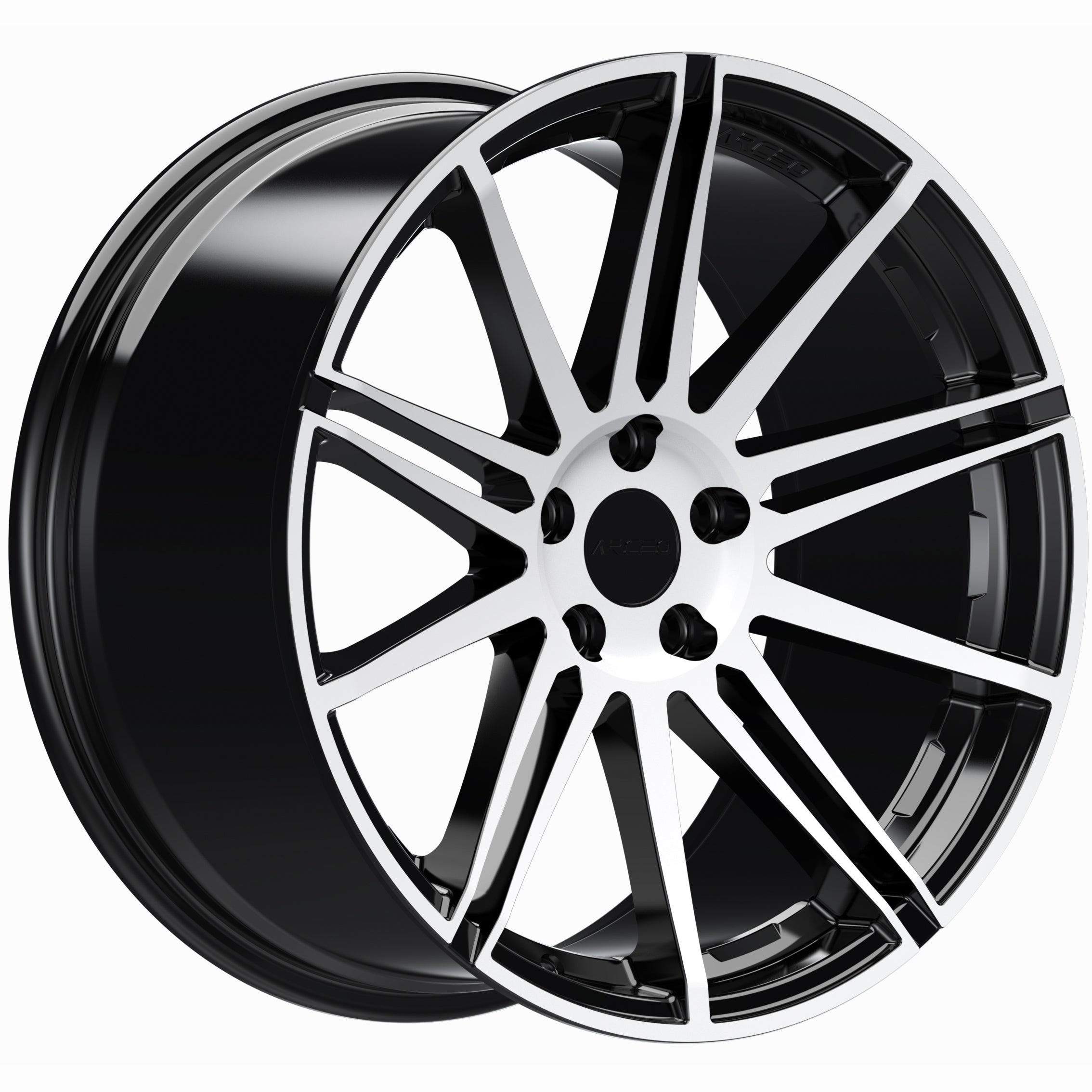 Set Jante Arceo Mallorca 19" 5X112 - Black Diamond