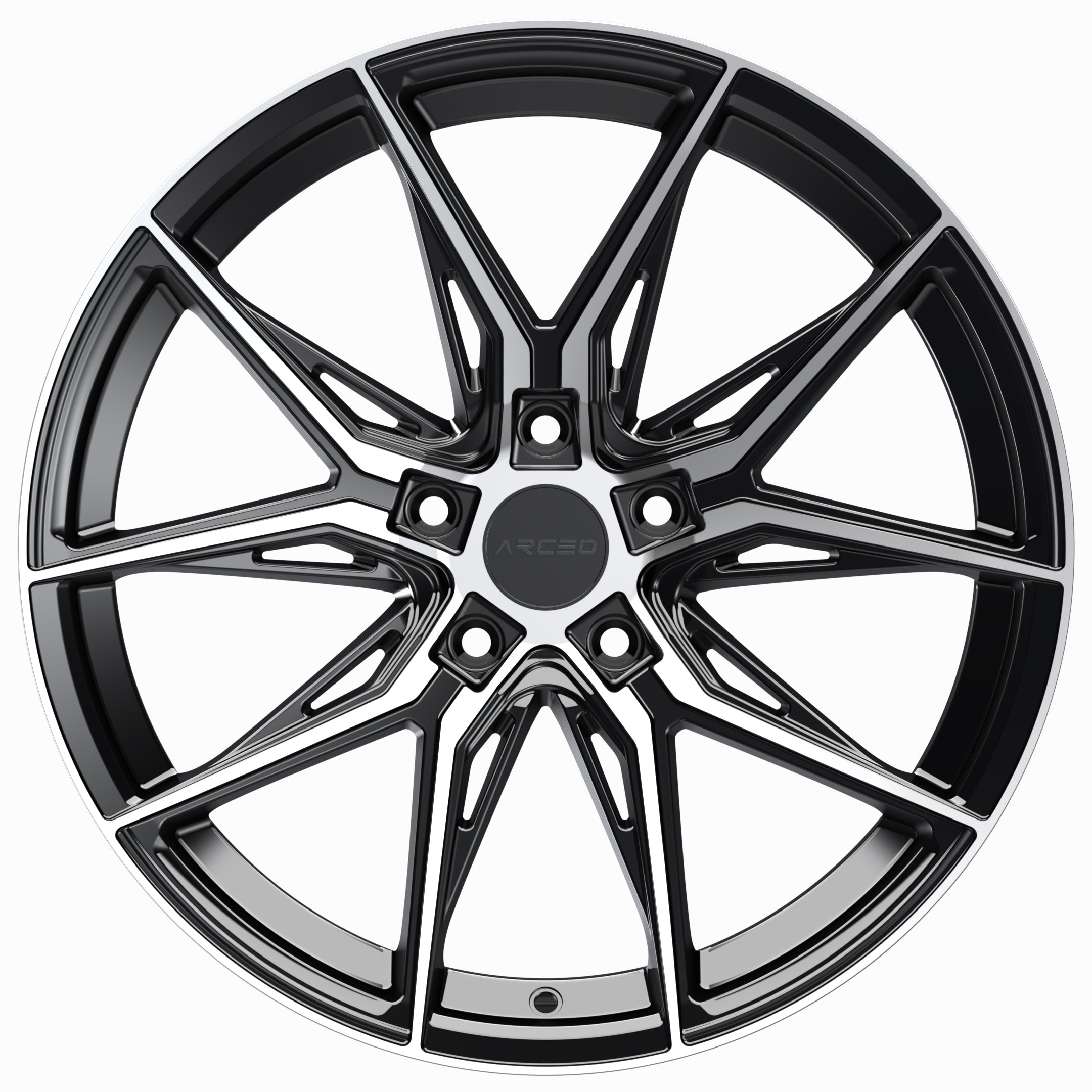 Set Jante Arceo Marseille 17" 5X112 - Black Diamond