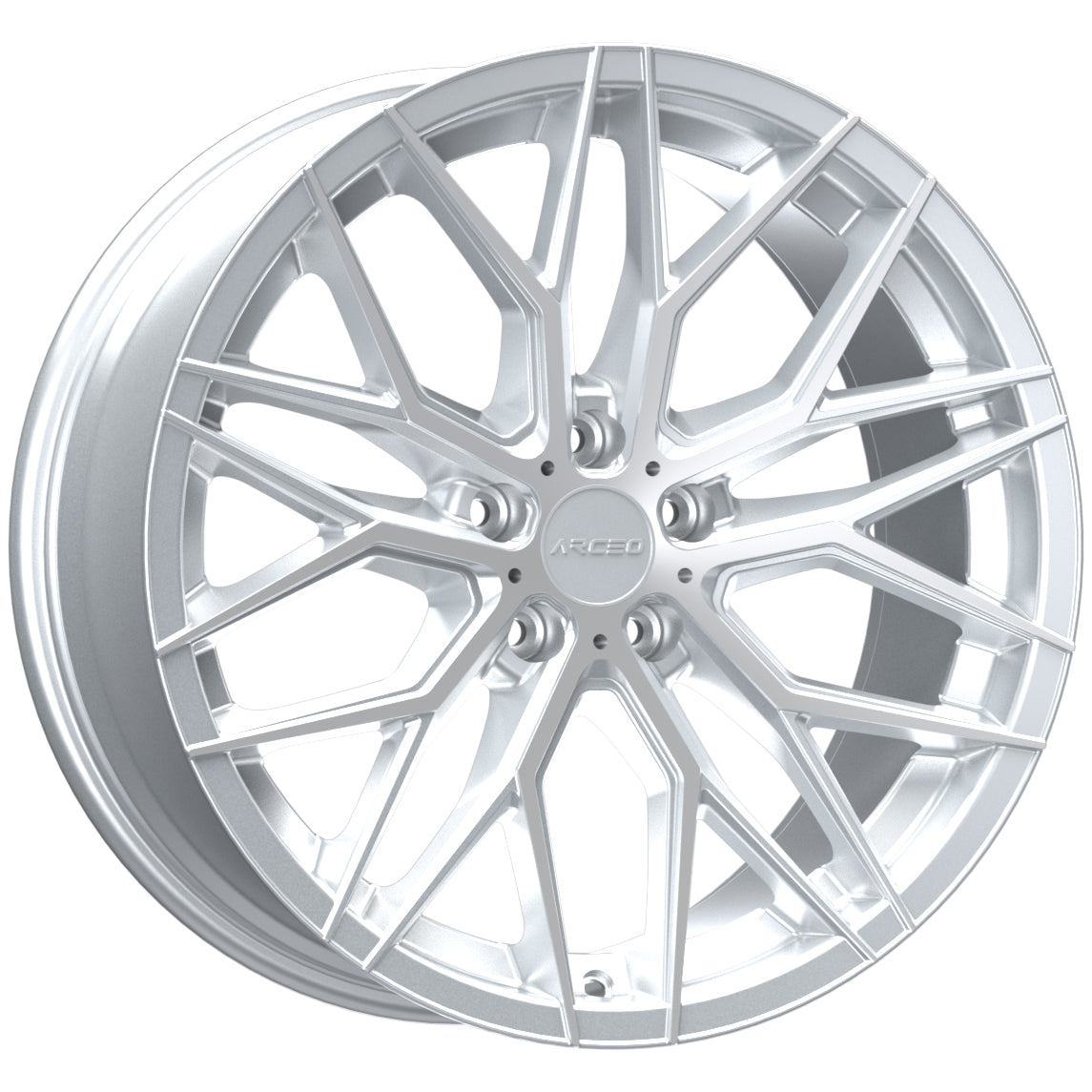 Set Jante Arceo Valencia 19" BMW 5X120 - Silver Diamond