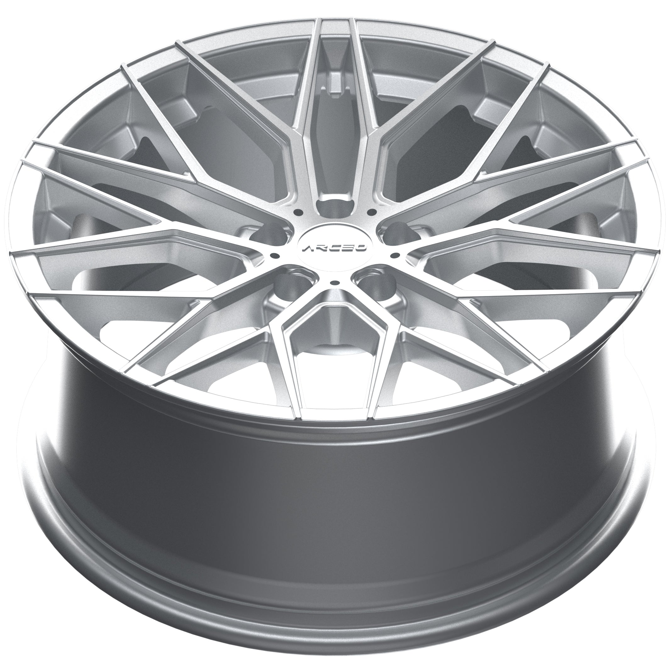 Set Jante Arceo Valencia 19" BMW 5X120 - Silver Diamond