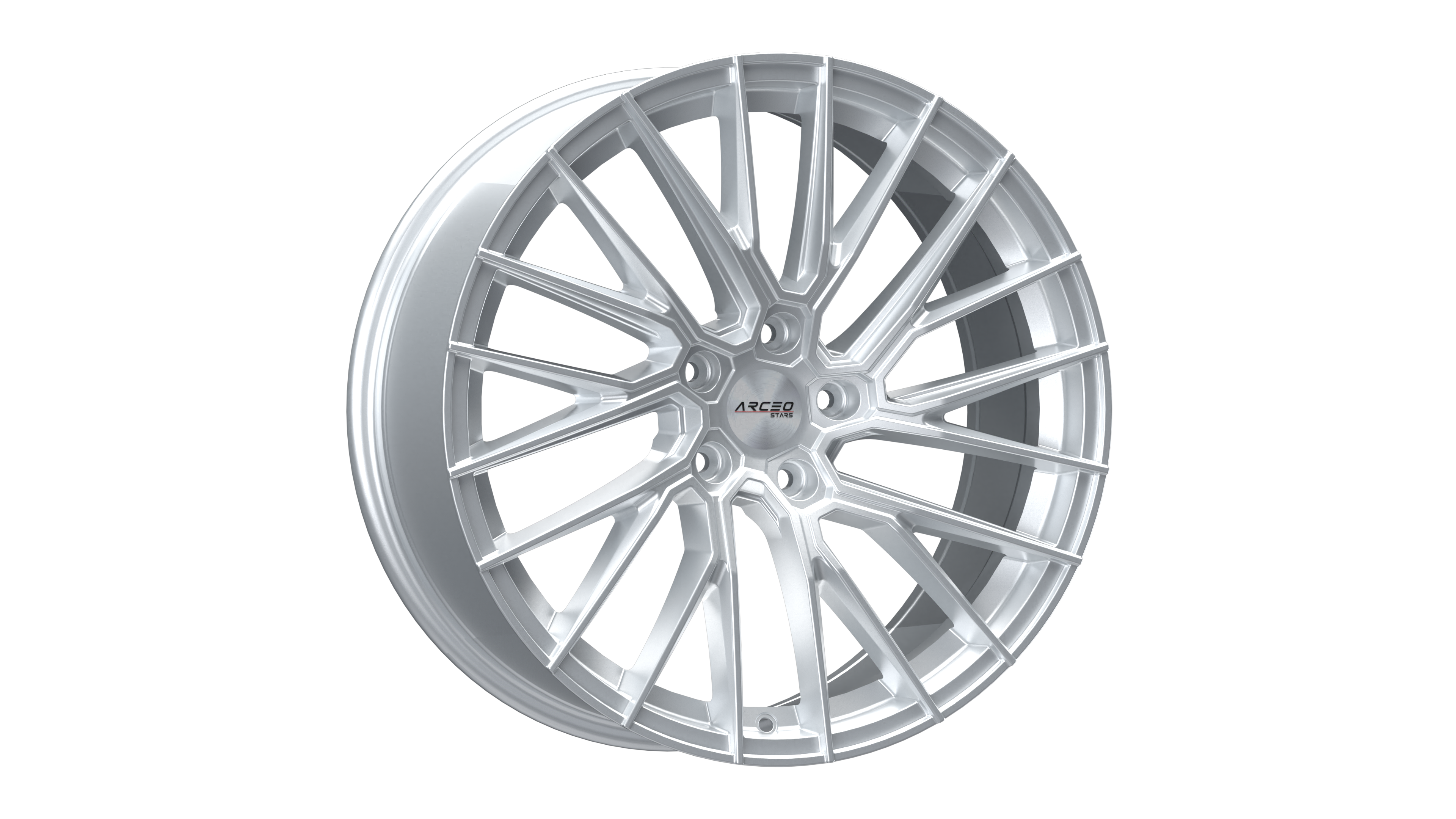 Set Jante Arceo ASW02 19" 5X112 - Silver Diamond