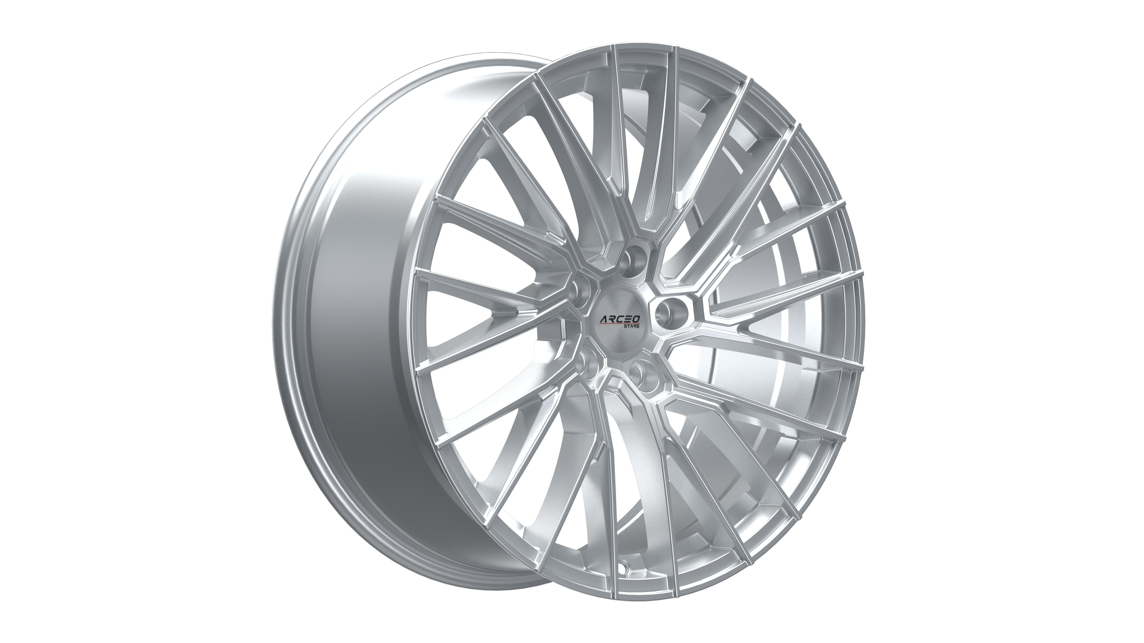 Set Jante Arceo ASW02 19" 5X112 - Silver Diamond