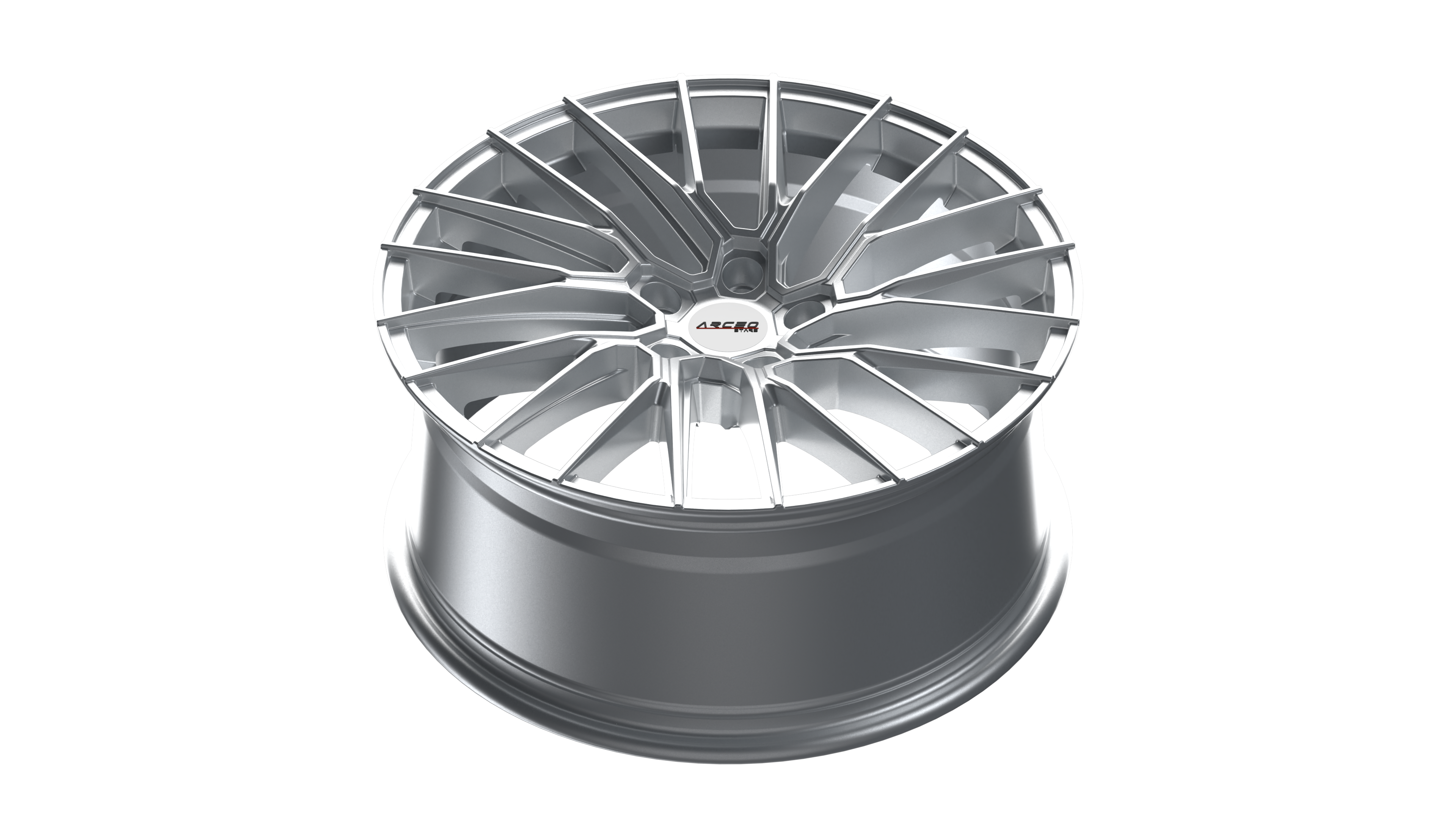 Set Jante Arceo ASW02 19" 5X112 - Silver Diamond