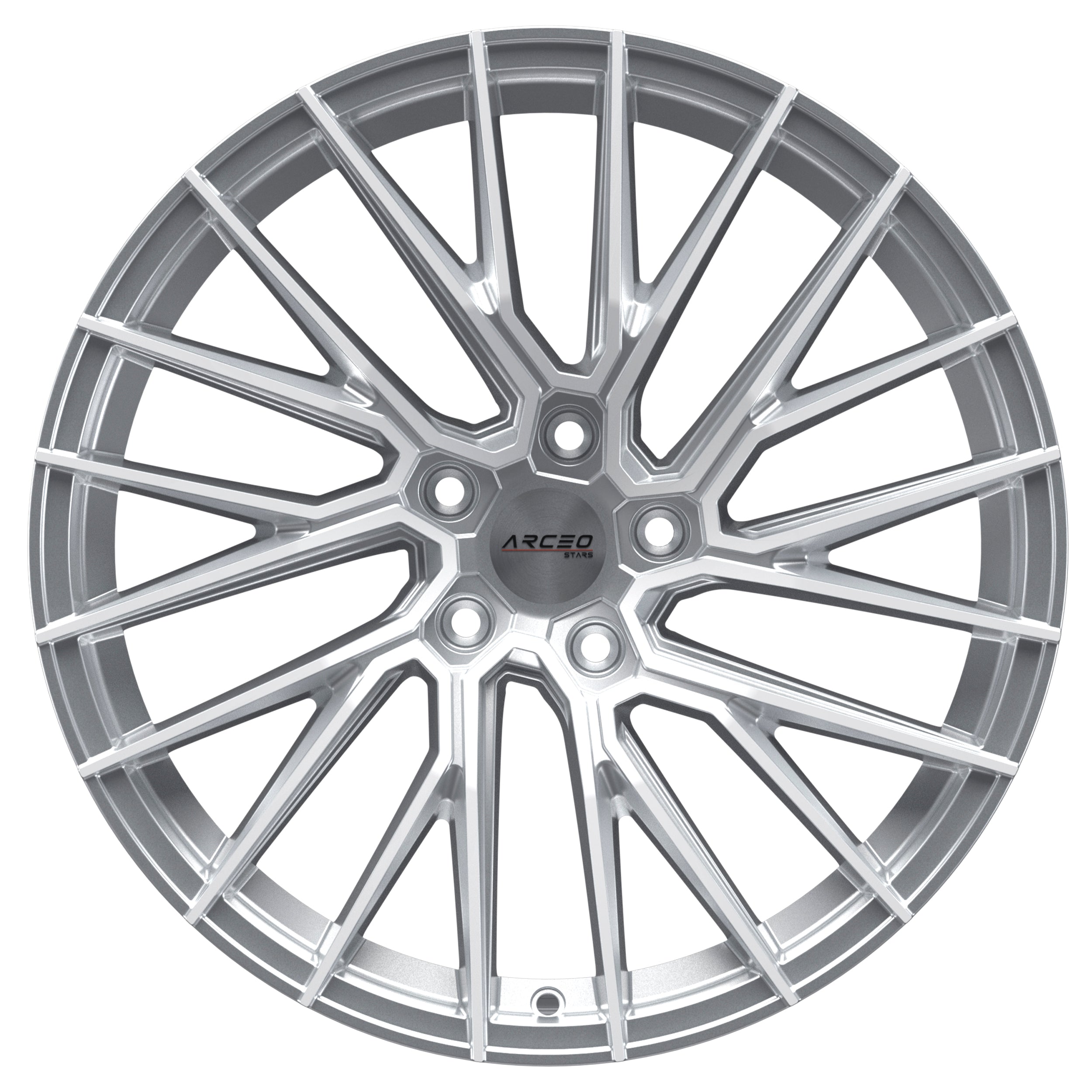 Set Jante Arceo ASW02 19" 5X112 - Silver Diamond