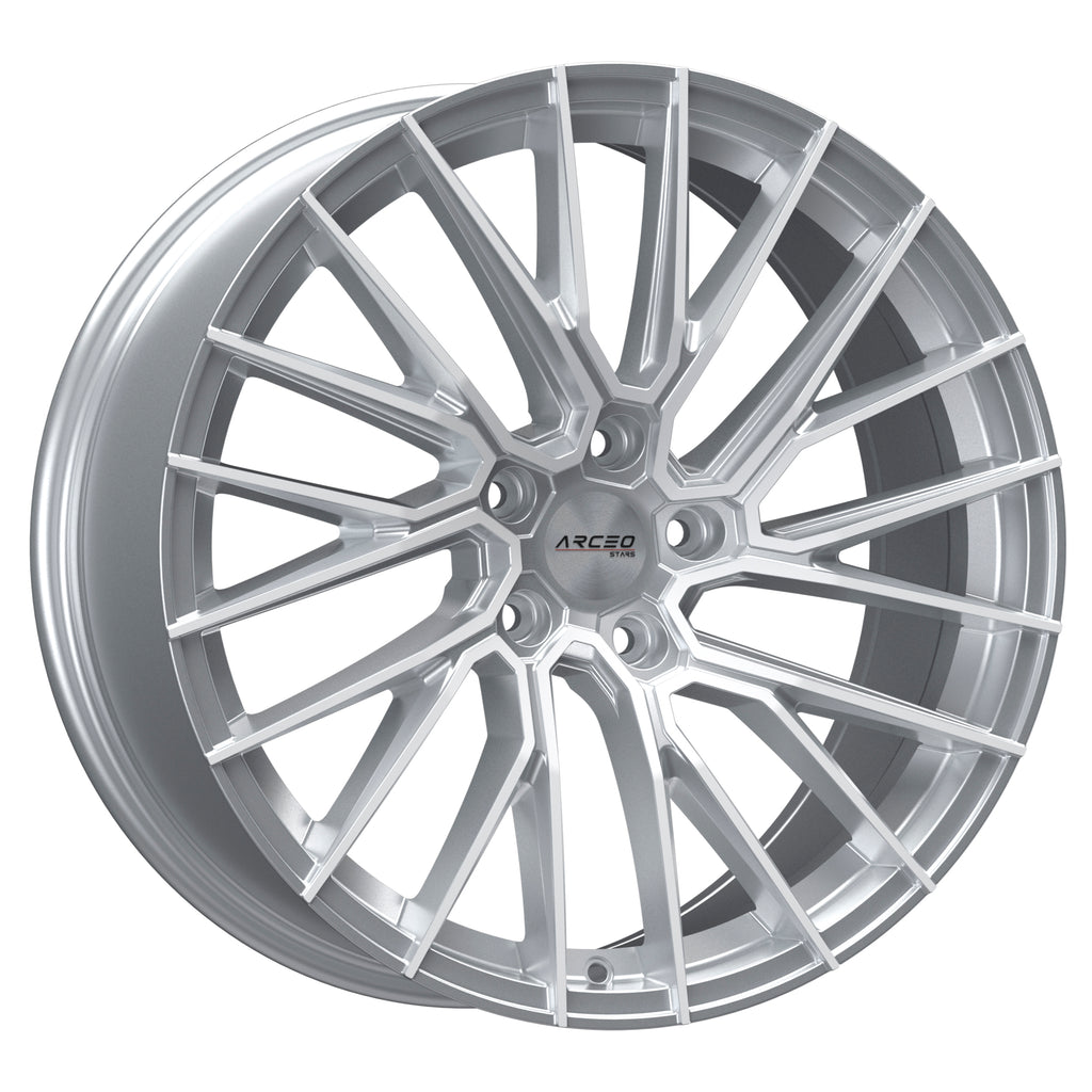 Set Jante Arceo ASW02 19" 5X112 - Silver Diamond