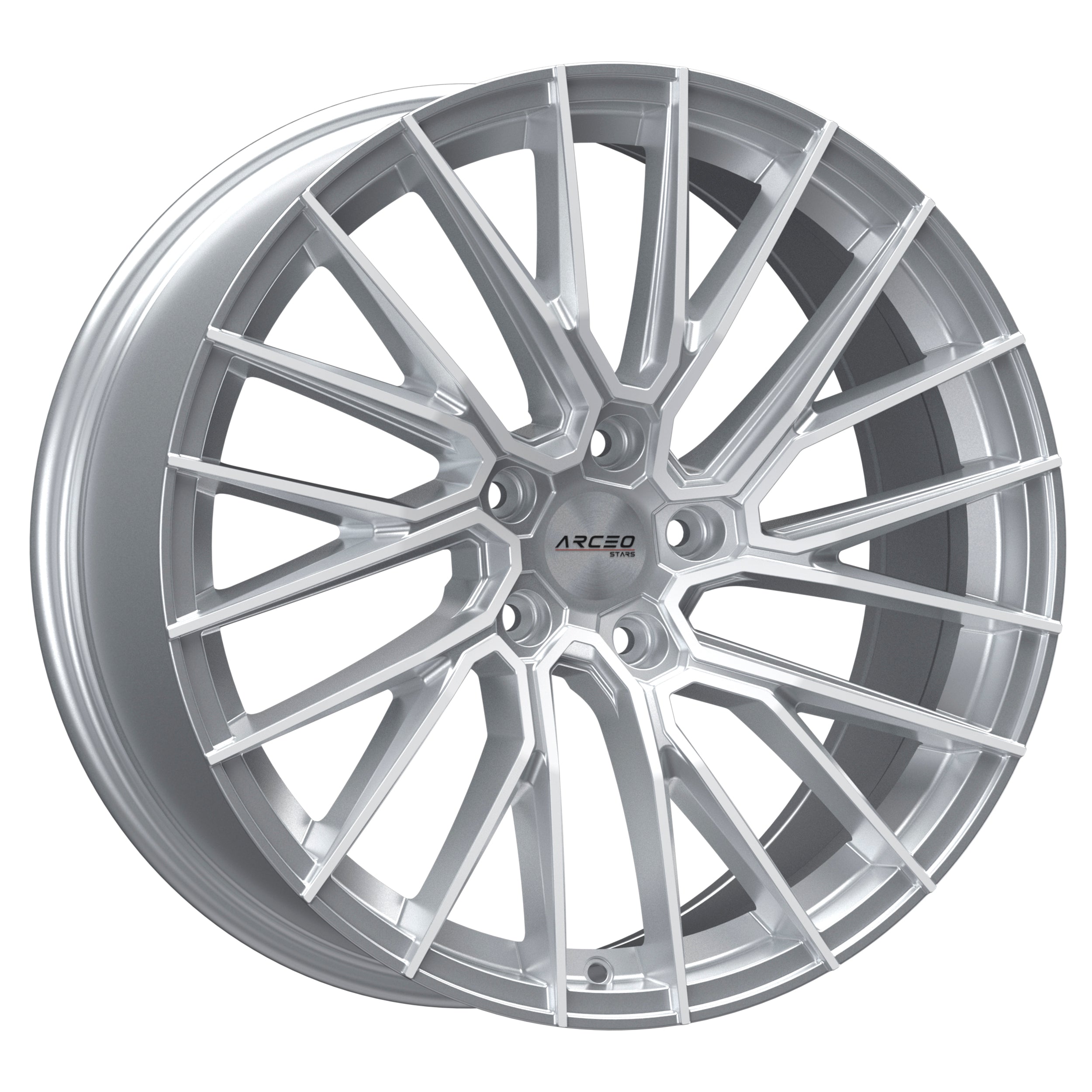 Set Jante Arceo ASW02 19" 5X112 - Silver Diamond