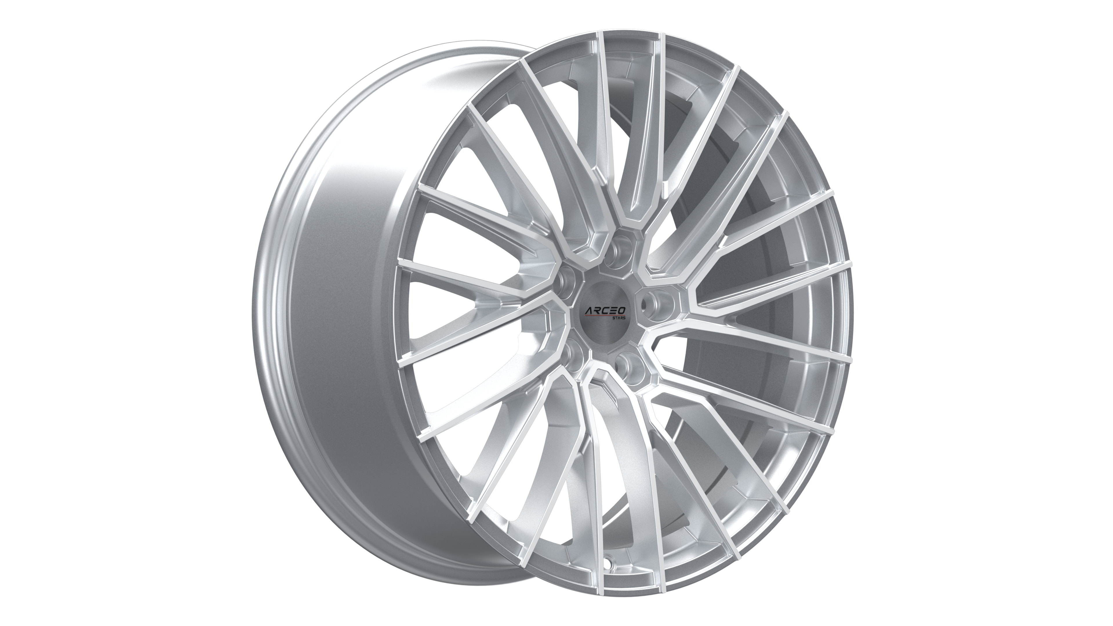Set Jante Arceo ASW02 19" 5X112 - Silver Diamond