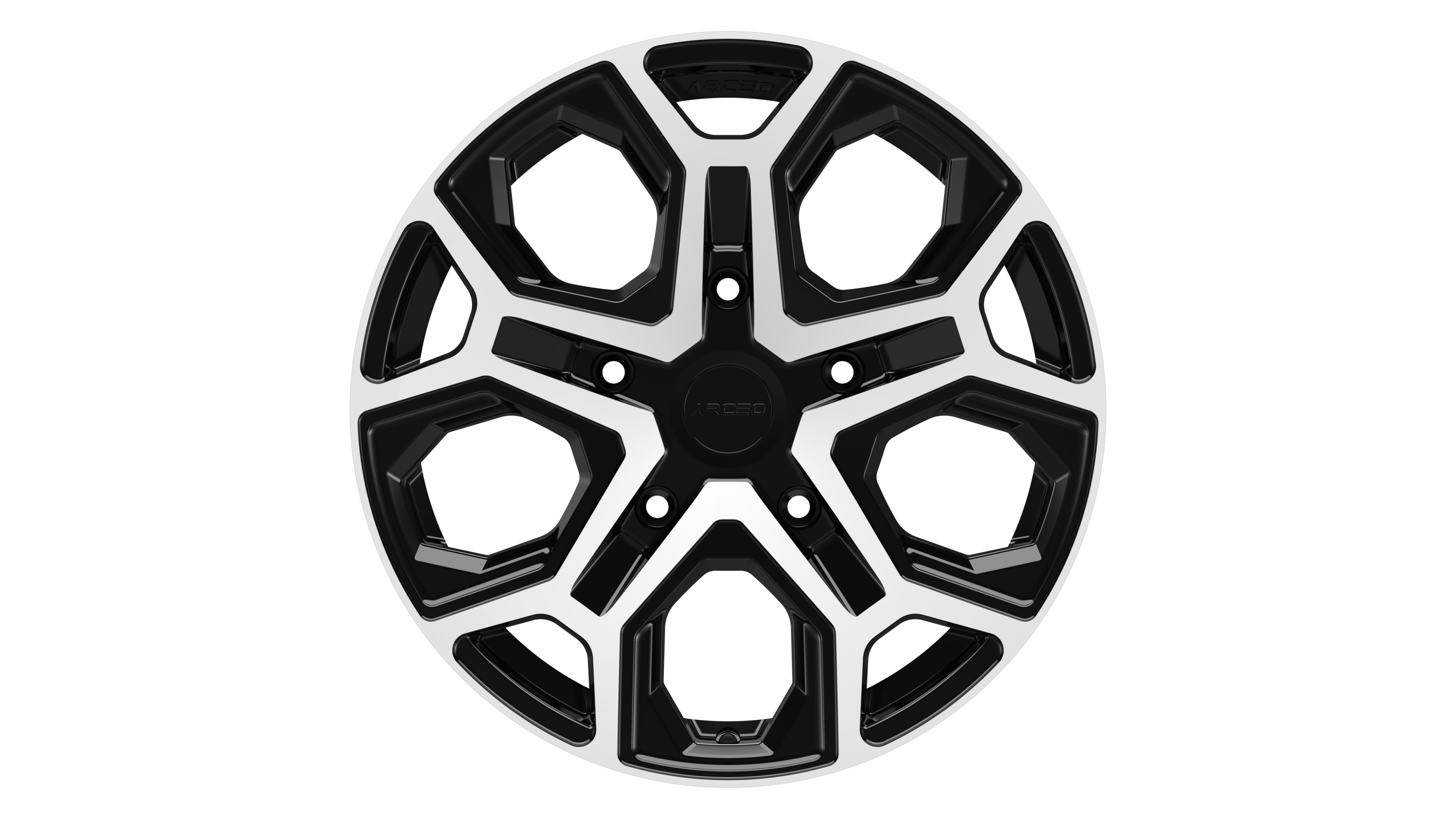 Set Jante Arceo LT2 18" 5X120 - Black Diamond