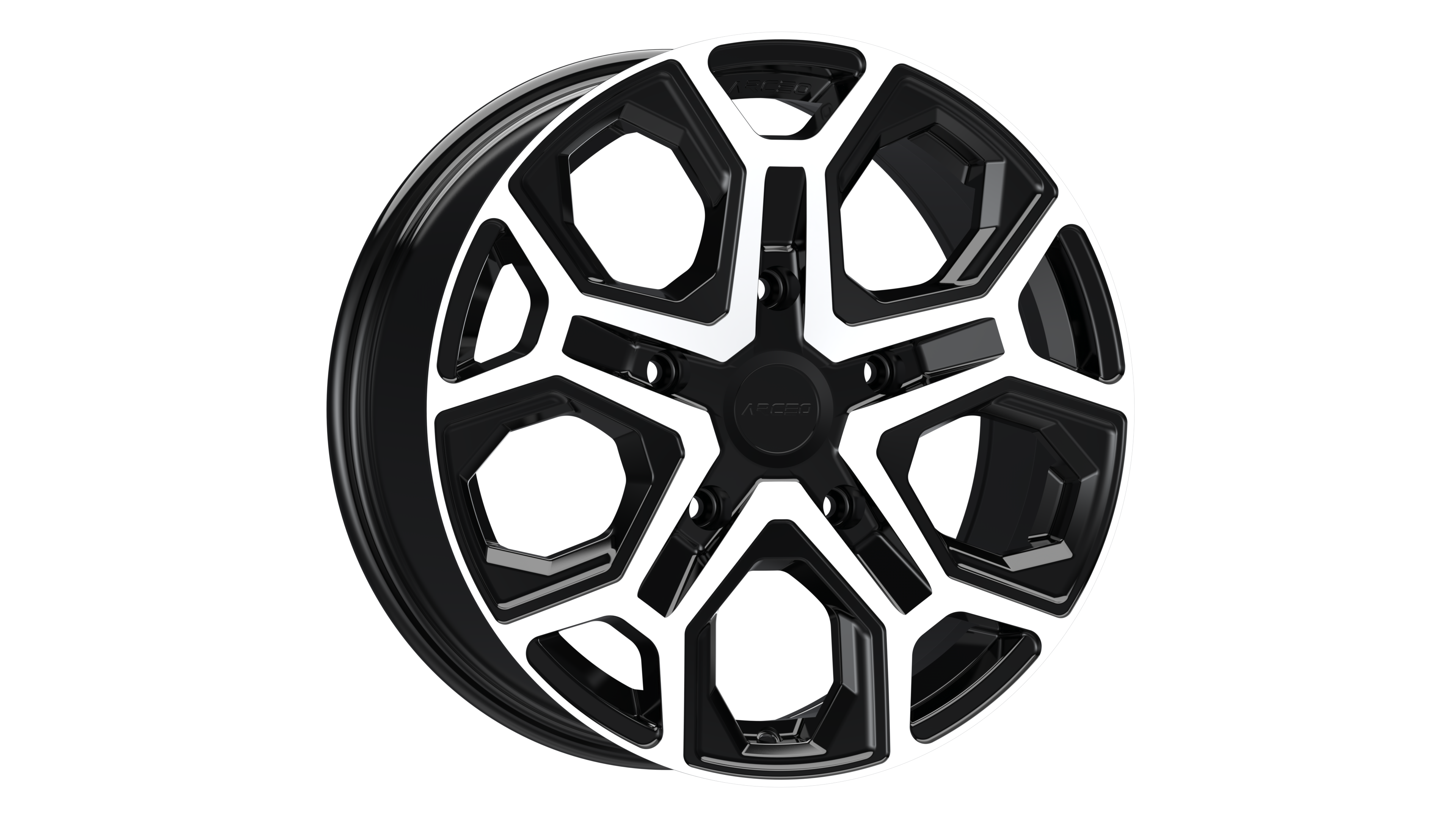 Set Jante Arceo LT2 18" 5X120 - Black Diamond
