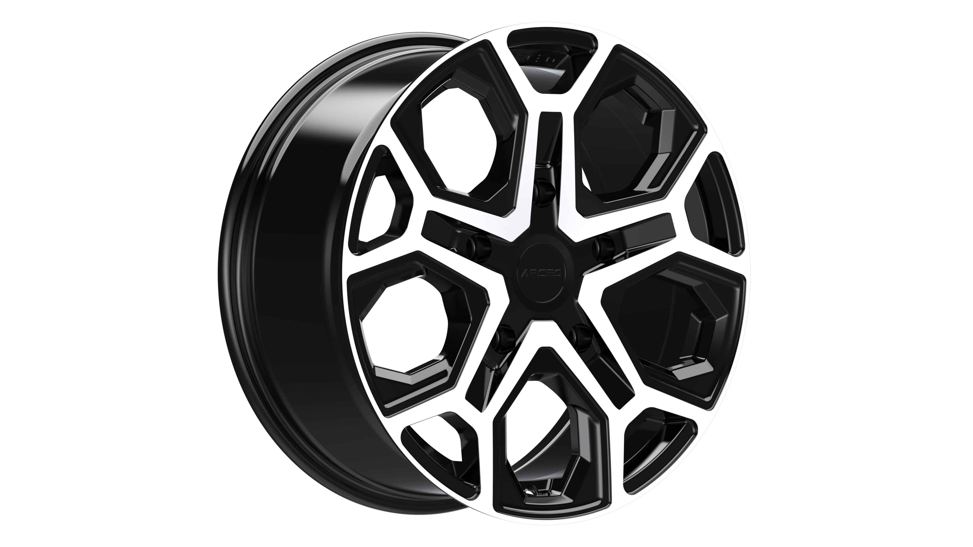 Set Jante Arceo LT2 18" 5X120 - Black Diamond