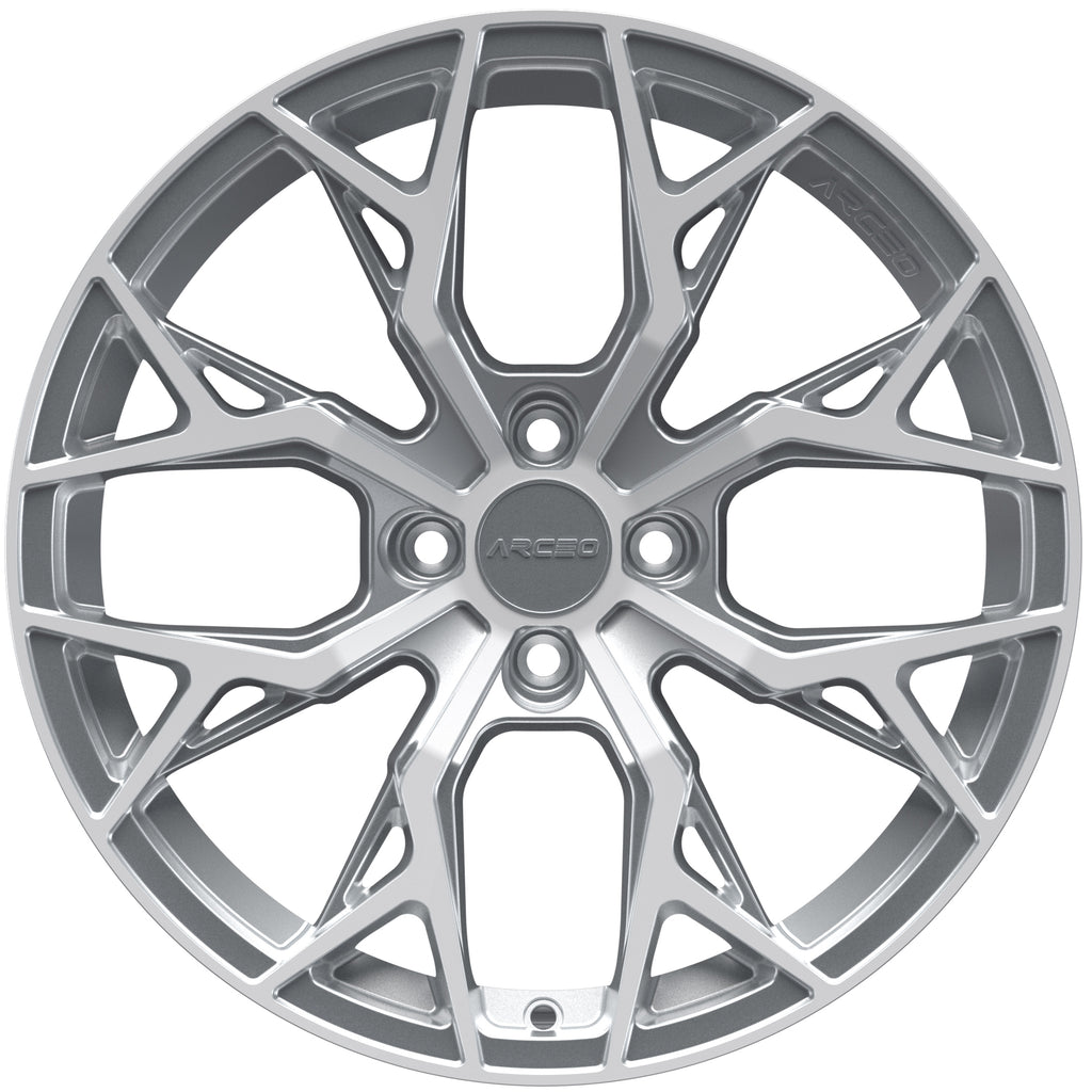 Set Jante Arceo M-01 17" 4X100 - Silver Diamond