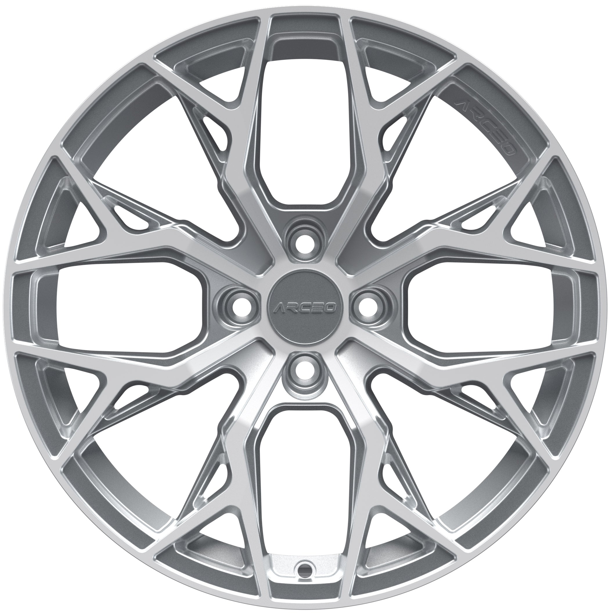 Set Jante Arceo M-01 17" 4X100 - Silver Diamond