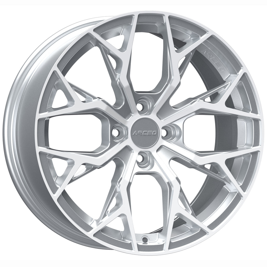 Set Jante Arceo M-01 17" 4X100 - Silver Diamond