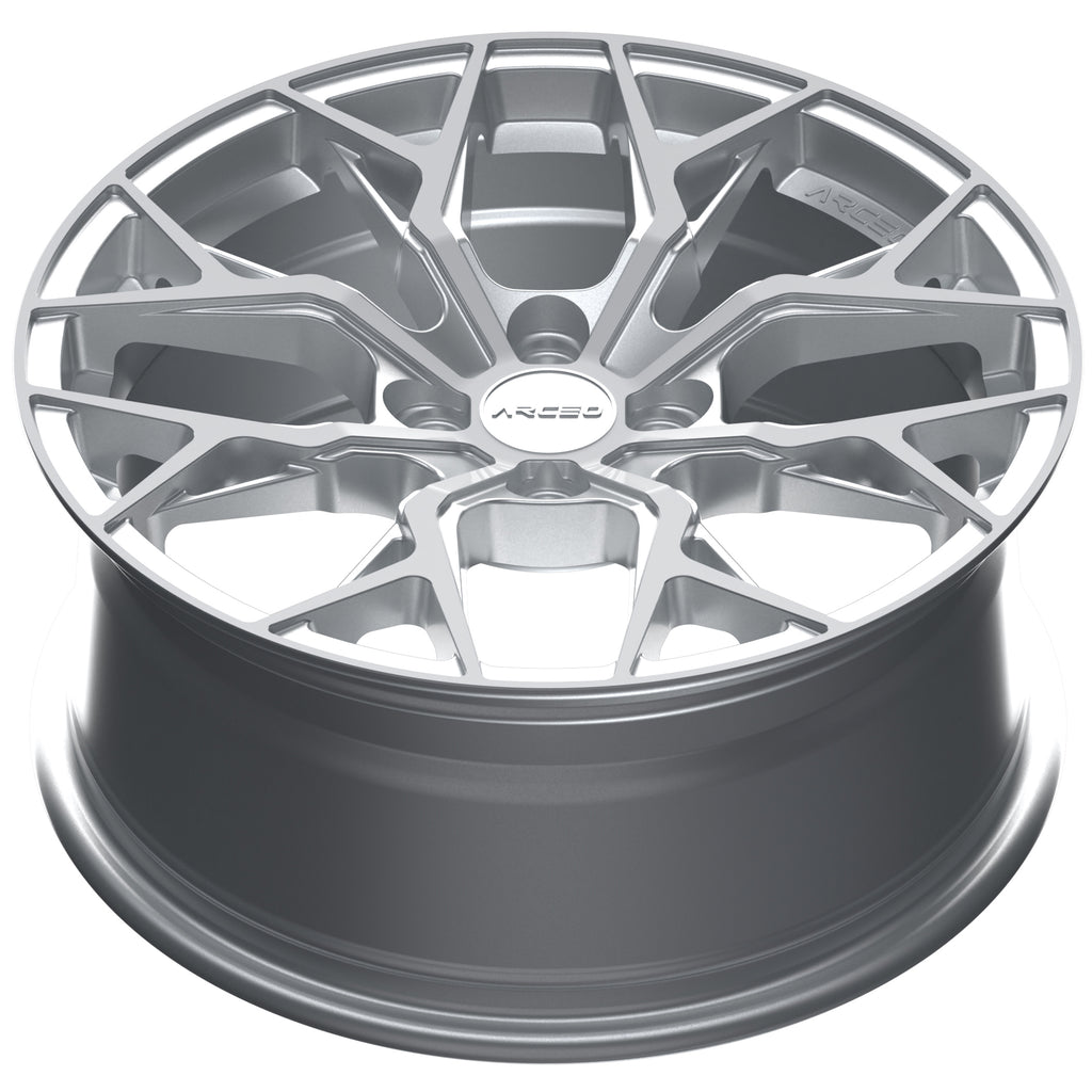 Set Jante Arceo M-01 17" 4X100 - Silver Diamond