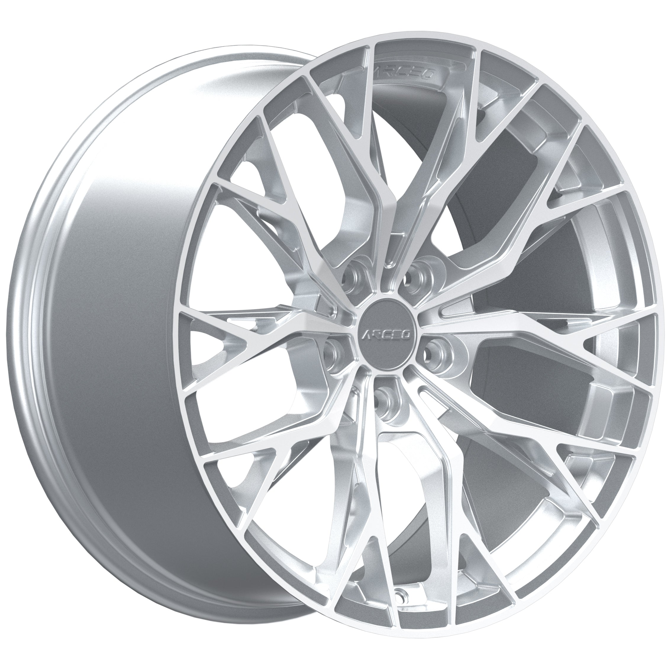 Set Jante Arceo Roma 19" 5X120 - Silver Diamond