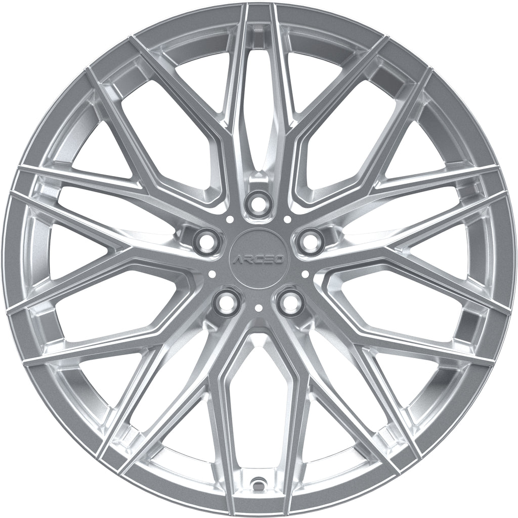 Set Jante Arceo Valencia 20" 5X112 - Silver Diamond