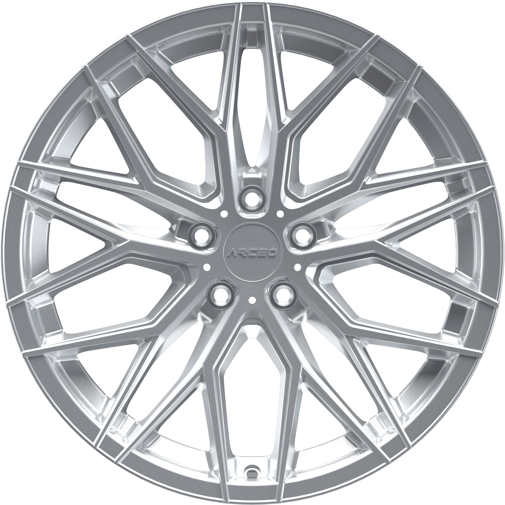 Set Jante Arceo Valencia 20" 5X112 - Silver Diamond